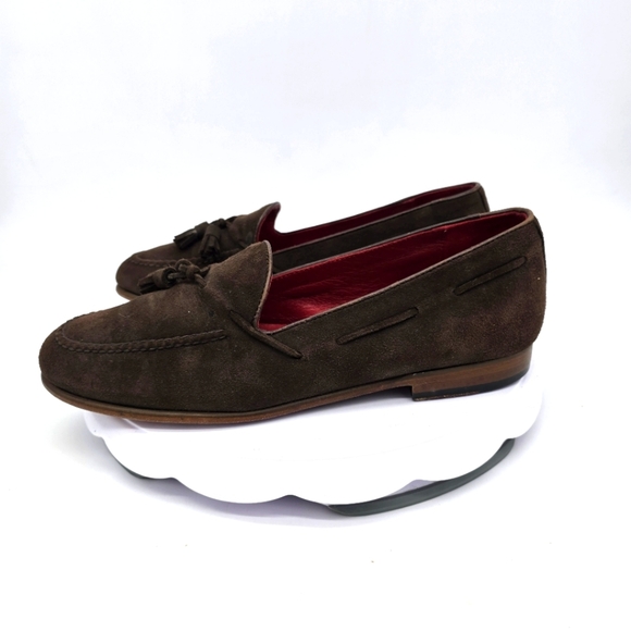 Alan Payne Shoes Men's 9 Loafers Slip On Brown - Picture 1 of 10